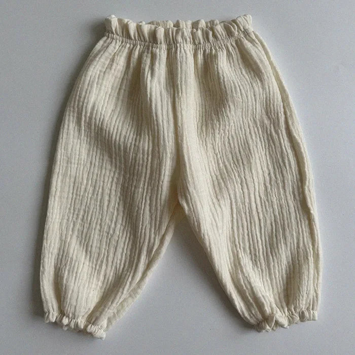 Organic Cotton Baby Pants Newborn Toddlers Autumn Spring Summer Winter Cute Print Soft Muslin Clothes Pants Pantalons Capris