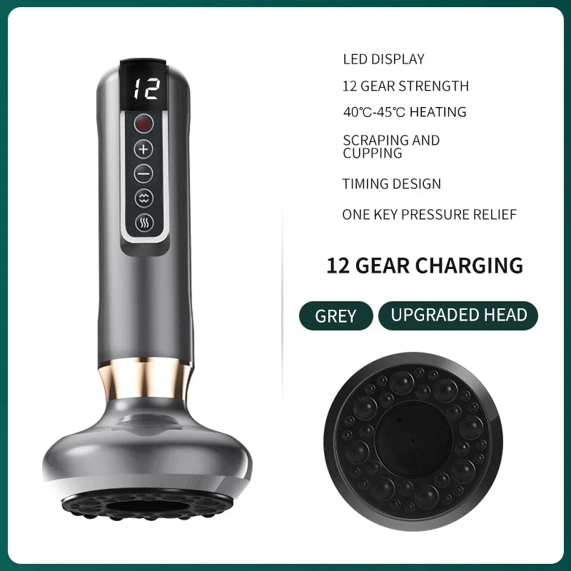 Smart Body Massager Vacuum Suction Device Cellulite Fat Bruning Handheld Chinese Sculpting Heating Cans For Belly Back Massage