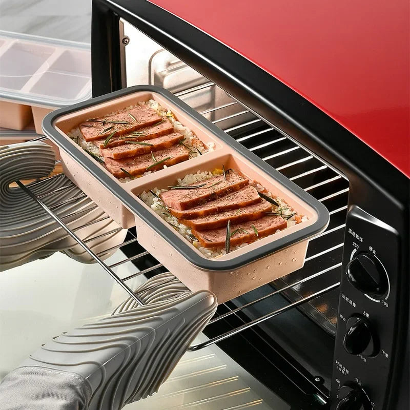 Large Ice Cube Freezer Molds-Soup,Silicone Freezer Tray with Lid Sauce,leftovers,Homemade Meal Prep Freezing Storage Containers
