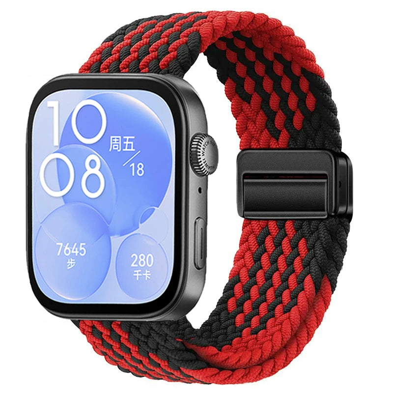 Magnetic Buckle Strap for Huawei Watch Fit 3/4/4 Pro Nylon Loop Bracelet Correa for Huawei Watch Fit 5/Fit 5 Pro Smart Wristband