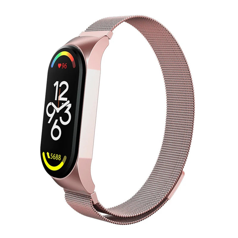 Milanese Bracelet for Xiaomi Mi Band 8 Strap Correa Mi band 6 7 stainless steel metel miband6 band4 for Xiaomi mi band 7 3 5 6 4