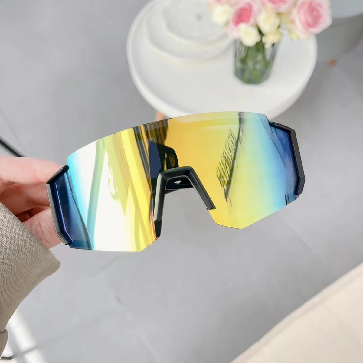 Fashion Designer Cycling Sunglasses Men Mountaineering Fishing Skiing Glasses Women New Outdoor Sports UV400 Windproof Eyewear