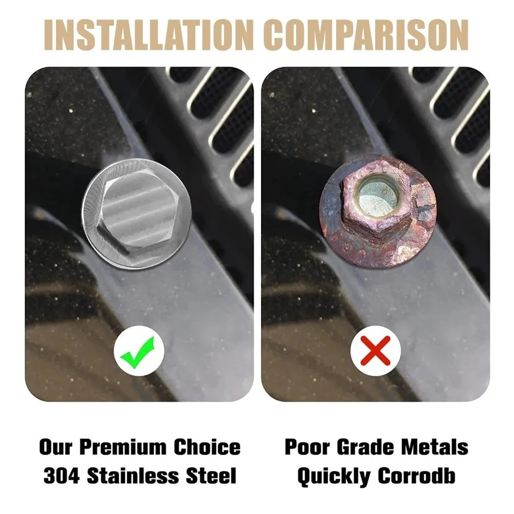 New Stainless Steel Magnetic Oil Drain Plug M12x1.25 M14x1.5 M16x1.5 M18x1.5 Oil Drain Sump Nut Auto Parts Silver OS-1003-M12