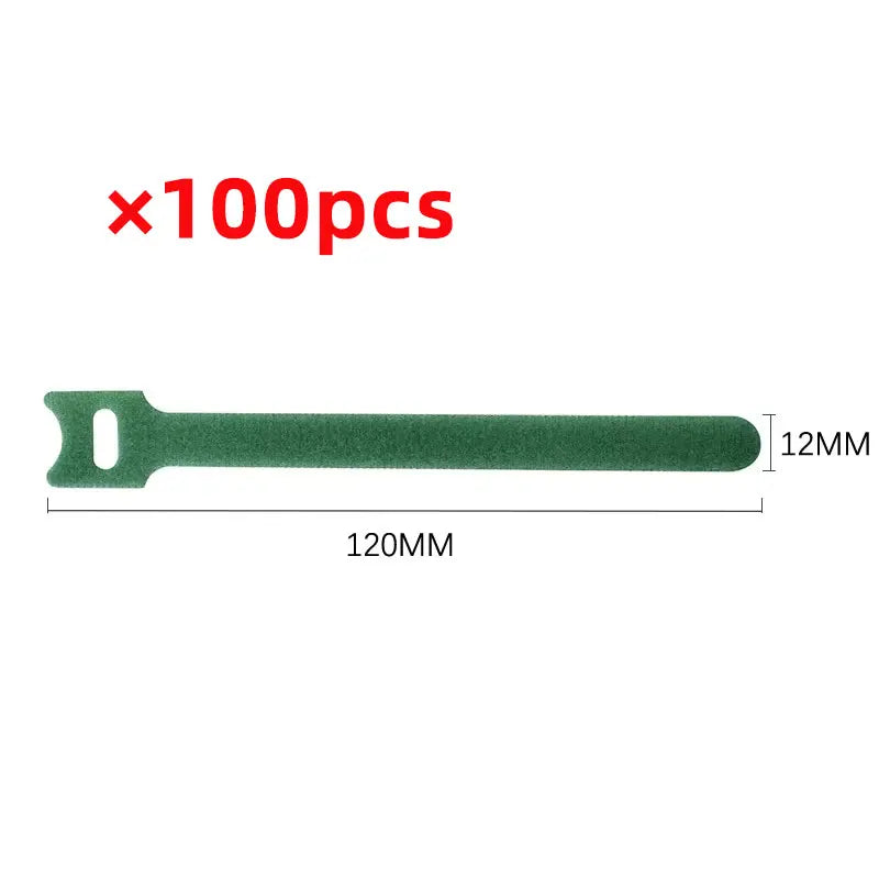 50pcs Reusable Hook and Loop Cable Ties Fastening Straps Multi-Purpose Wire Organizers for Computer/TV/Electronic Devices