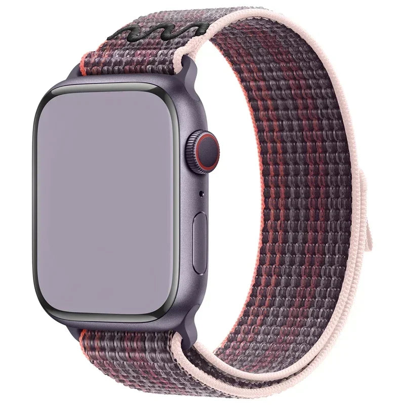 Nylon Band for Apple Watch Band Ultra 2 49mm 44mm 40mm 45mm 41mm 42mm 40mm Bracelet Strap IWatch Ultra Series 9 7 6 5 Se 8
