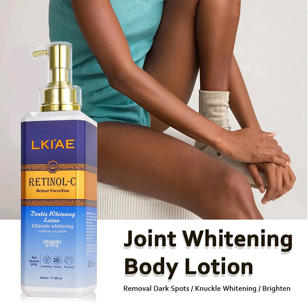LKIAE Retinol Double Whitening Kit, Remove Wrinkles, Black Spots, Melanin, Moisturizing, Hydrate, Suitable for All Skin Types