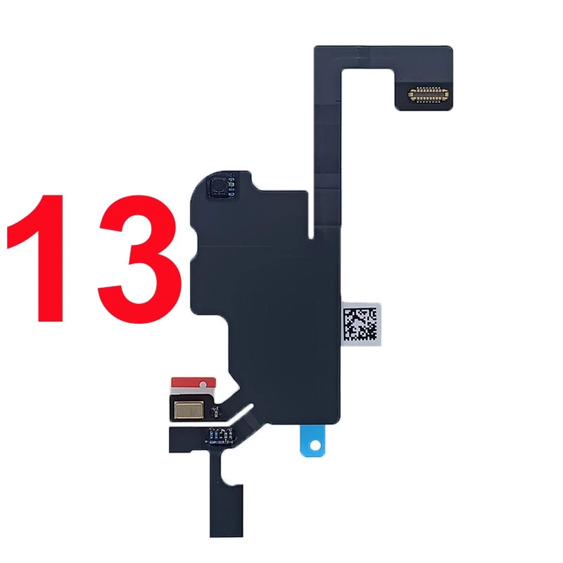 1pcs Earpiece Sensor For iphone 13 14 Pro Max 15 16 Plus Mini Proximity Mic No Ear Speaker Microphone Replacement Part