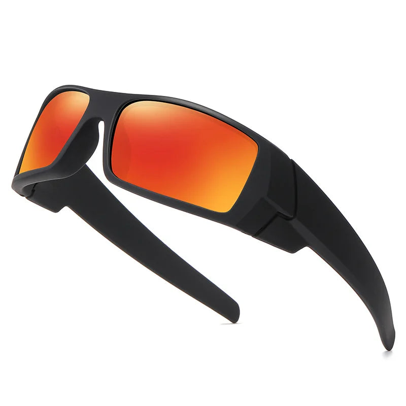 Square Frame Polarized Glasses, UV400 Full Frame for Cycling/Fishing, Outdoor Sports Sunglasses, Scratch-Resistant Lenses