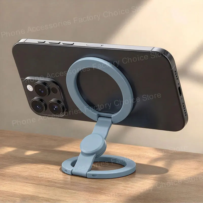 Foldable Double-Sided For Magsafe iPhone Holder 360° Rotating Stand with Strong Magnet Finger Grip for iPhone 17/16/15/14/13