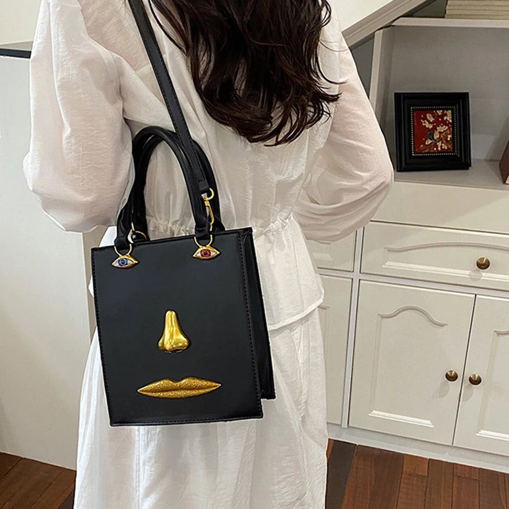 Jewelry Eyes Face Bags for Women Handbags Harajuku Box Shoulder Bag Funny Purses for Women Party Evening Bag NEW Crossbody Bags