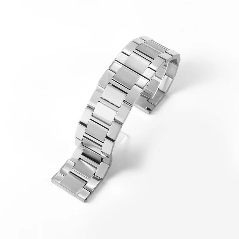 For Cartier Tank Solo Series Watchband Luxurious Stainless Steel Bracelet High Quality silver Strap 16mm 17.5mm 20mm 22mm 23mm