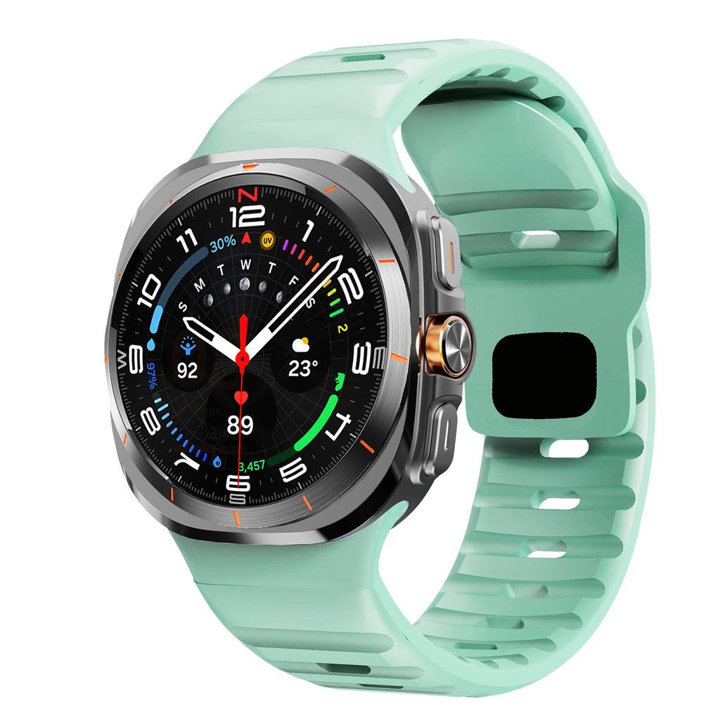 For Samsung Galaxy Watch 7 Ultra Strap 47mm Accessories correa Sport Silicone Bracelet For Samsung Galaxy Watch ultra band 47 mm