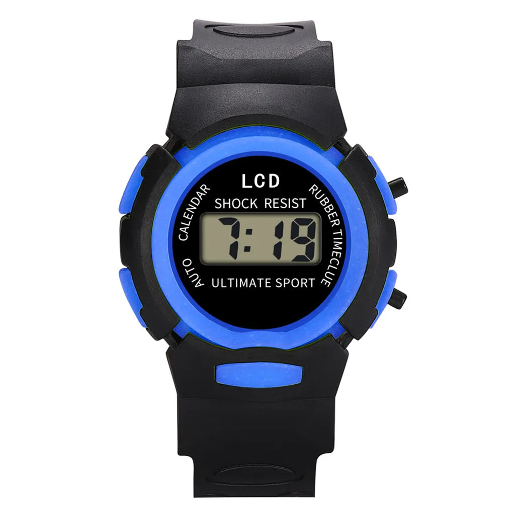 Waterproof Children Boys Digital LED Sports Watch Kids Alarm Date Watch Gift Children Casual Watches Bracelet