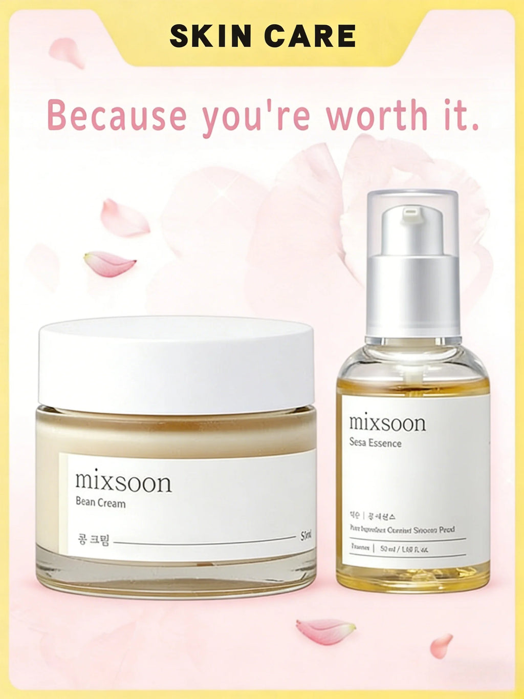 mixsoon Bean Cream - Intensive Moisture Face Cream For Smooth, Essence-Exfoliating, Hydrating Nourished Skin, Pore & Sebum Care