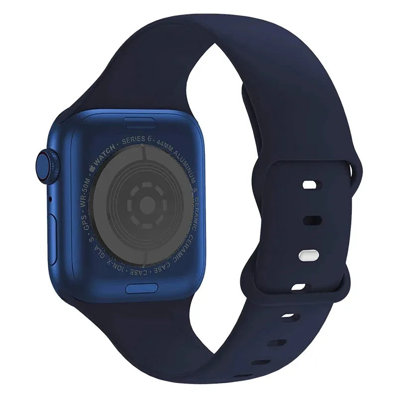 Strap for apple watch band 40mm 44mm 45mm 49mm 41mm 46mm 42mm silicone correas bracelet iwatch series 3 5 6 7 8 9 ultra 2 se 10