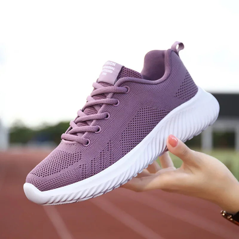 Women Sneaker Breathable Casual Running Sports Shoes Summer 2024 Jogging Walking Shoes Ladies Platform Sneakers Female Shoes
