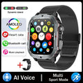 2026 New Military Smart Watch Men Waterproof Outdoor Sports Fitness Tracker Health Monitor 2.19" BT Call Smartwatch