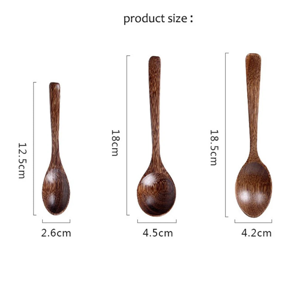 Stirring Eco Friendly Flatware Kitchen Tools Mixing Cooking Utensils Wooden Spoon Soup Spoons Coffee Spoon Tea Spoon