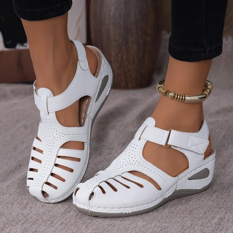 Clearance_2025 New Women's Peep-Toe Ankle Strap Sandals Summer Block Heel Fashion Shoes 11 Colors Available_Continuous update