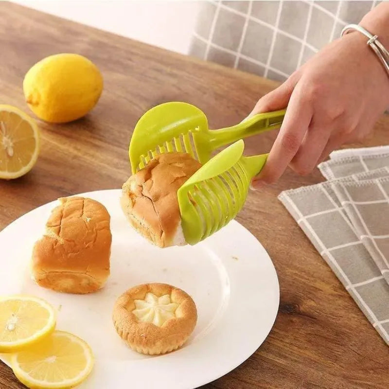 Multipurpose Handheld Vegetable & Fruit Cutter, Kitchen Food Assistant Tool, Useful Kitchen Gadgets, For Onions, Tomatoes, Avocados and Vegetables, Green