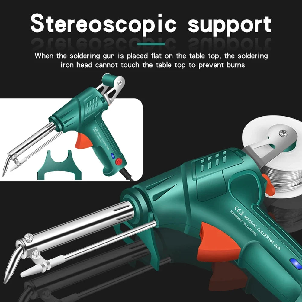 New Multi-Function Iron Welder Automatically Soldering Gun 220V/110V 60W Hand-Held Internal Heating Send Tin Welding Repair Tool
