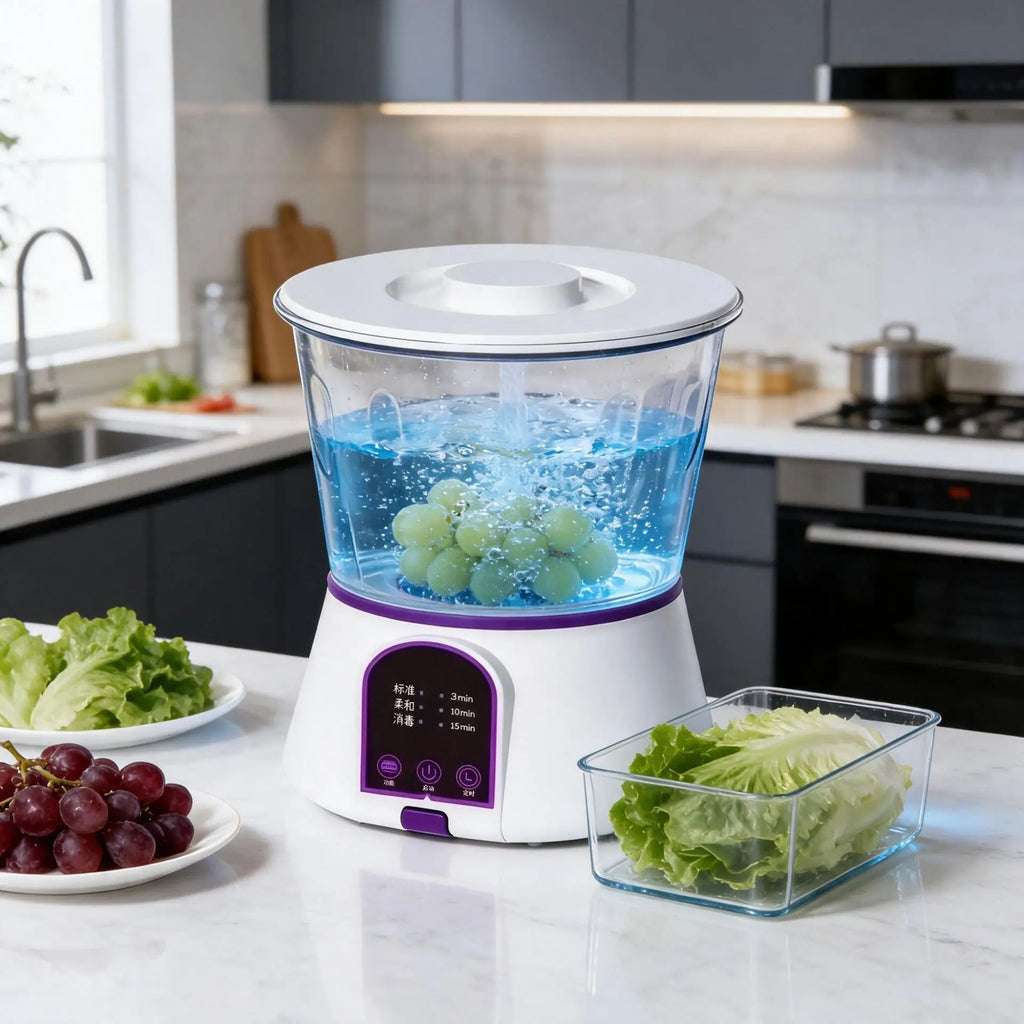 Small Purifier For Washing Fruits and Vegetables Ingredients, Meat Sterilization Removal of Pesticide Residues Washing Fruit