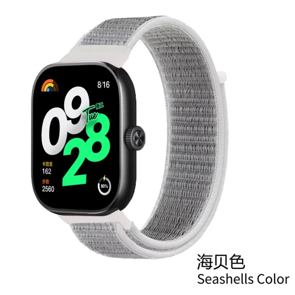 Breathable Strap for Xiaomi Redmi Watch 4/5/6 Nylon Replaceable Wristband Smart watch Belt for Mi Band 9/8 Pro Sport Watchband