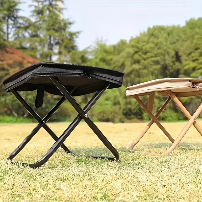 Portable Folding Stool Lightweight Camping Chair Foldable Seat Perfect for Fishing Hiking Travel Outdoor and Indoor Daily Use