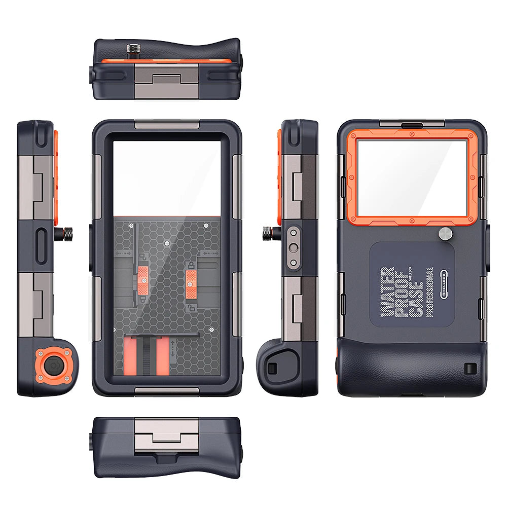 Shellbox Newly Upgraded Multicolor IP68 Standard 15M/50ft Diving/Swimming Photography Professional Diving Waterproof Phone Case