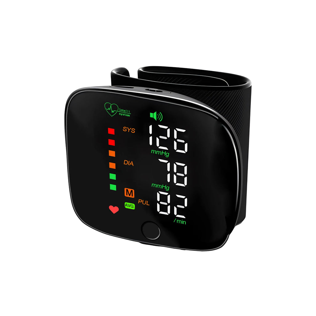 Rechargeable Wrist Blood Pressure Monitor Medical Baumanometro Digitlal Tensiometro Health Tonometer Sphygmomanometer