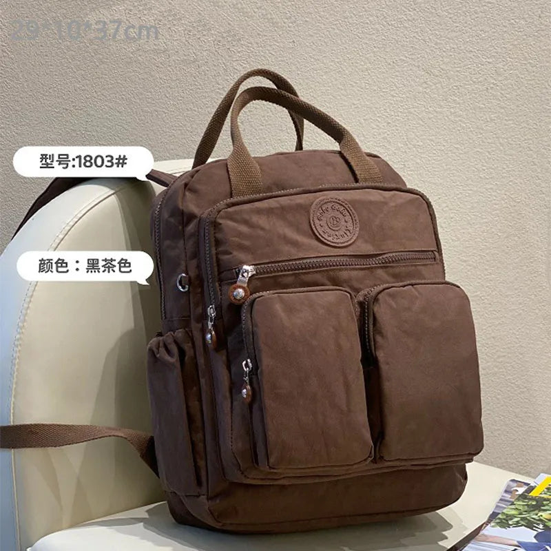 Korean Style Casual Backpack Women Lightweight Mini Backpack for Daily Commute Travel, Cute School Bag