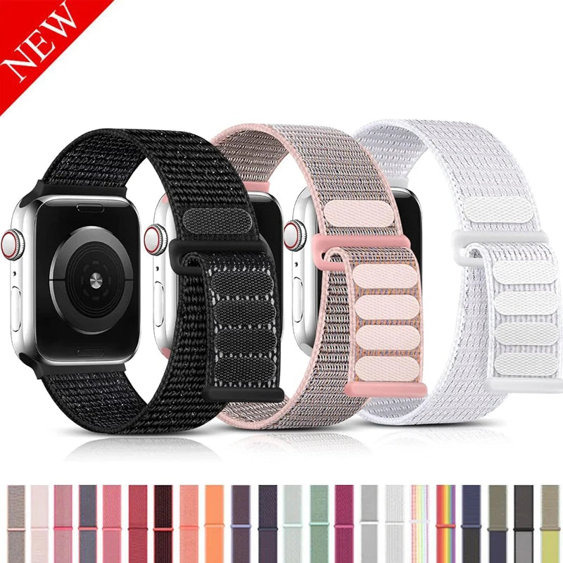 Nylon Strap For Apple Watch Band 11 10 9 8 7  6 5 4 SE Ultra 3 49MM 40MM 44MM 45MM 41MM Accessorie bracelet for iWatch 46MM 42MM