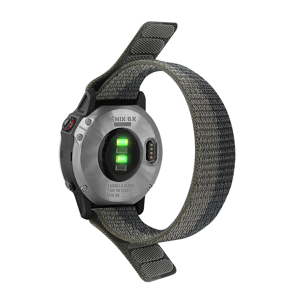 22mm 26mm QuickFit Nylon Loop Strap For Garmin Tactix 7 AMOLED Delta Bravo Band For Garmin Fenix 7X 6 PRO 5 3 Braided Watchbands