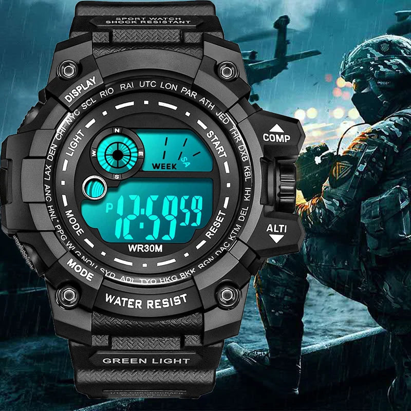 Men's LED Digital Watches Luminous Fashion Sport Waterproof Watches For Man Kids Teen Date Army Military Clock Relogio Masculino