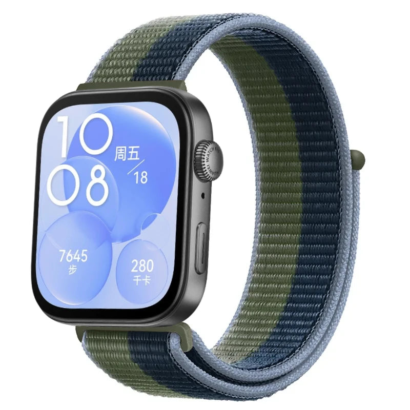 Nylon Loop Strap For Huawei Watch Fit 5/4/3 Sport Breathable Replacement Bracelet Wristband Huawei Watch Fit 4 5 Pro Accessories