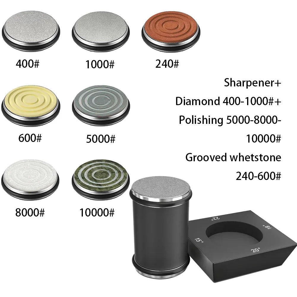4 Angles Rolling Knife Sharpener Kit For Straight Edge Roller Knife Sharpening With Industry Diamonds Whetstone Chef Knife Set