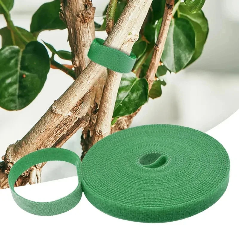 1/3Pc Nylon Plant Bandage Tie Reusable Plant Hook Loop Ties Green Fastener Tape Bamboo Cane Wrap Support Home Garden Accessories