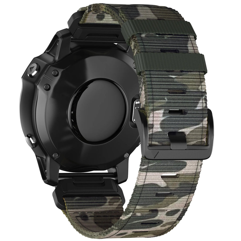 22 26mm Nylon Military strap For GARMIN FENIX7 7X PRO 6 6X Soft wear-resistant strap body For 965 Instinctive replacement strap