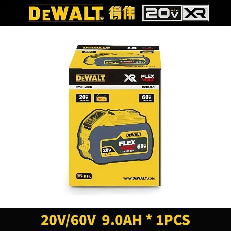 DeWalt Original 20V 60V 6Ah 9Ah MAX Battery Power Tool Replacement for DeWalt DCB184 DCB182 DCB205 DCB200 18Volt 20v Battery