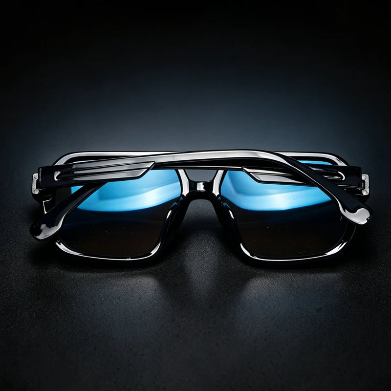 Polarized Pilot Sunglasses Men Women 2026 Retro Square Double Bridge Vintage Sun Glasses UV400 Driving Outdoor