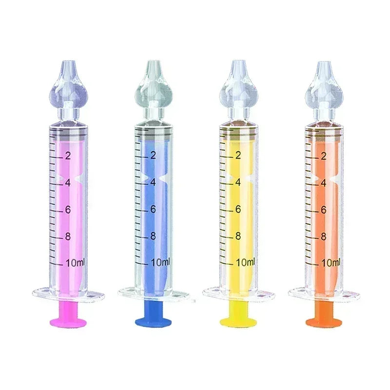 Needle Tube Baby Nasal Aspirator Syringe Baby Nose Cleaner Kids Rhinitis Nasal Washer Reusable Nasal Irrigator Washing for Child
