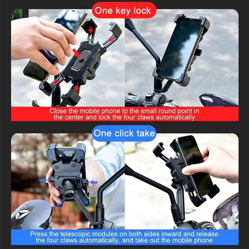 Baby Stroller Accessories Mobile Phone Holder Rack Universal 360 Rotatable Pram Cart Bicycle Phone Holder For iPhone Gps Device