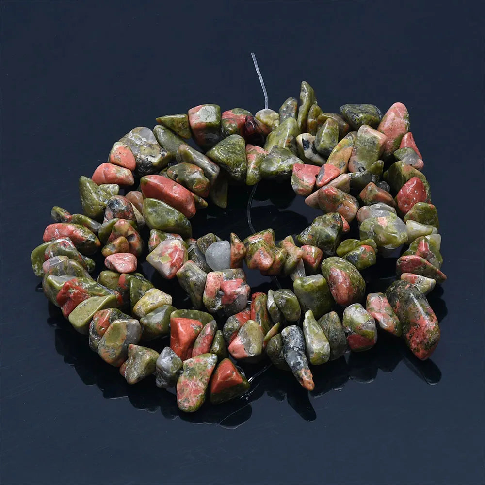 16 inch Natural Stone Beads Chips Beads 5-8mm Irregular Crystal Agate Gravel Beads Diy Bracelet For Jewelly HK058