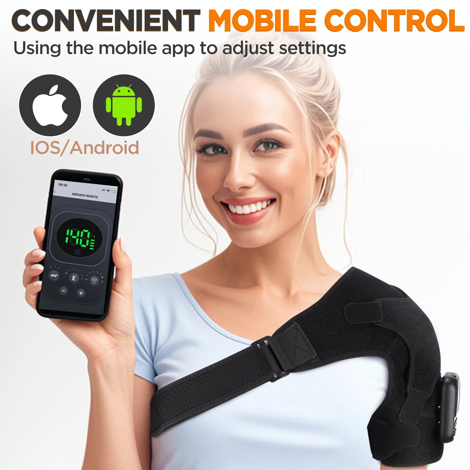 Electric Shoulder Massage Machine Heated Vibration Back Shoulder Belt Brace Relax Shoulder Neck Muscle Massagers Health Care