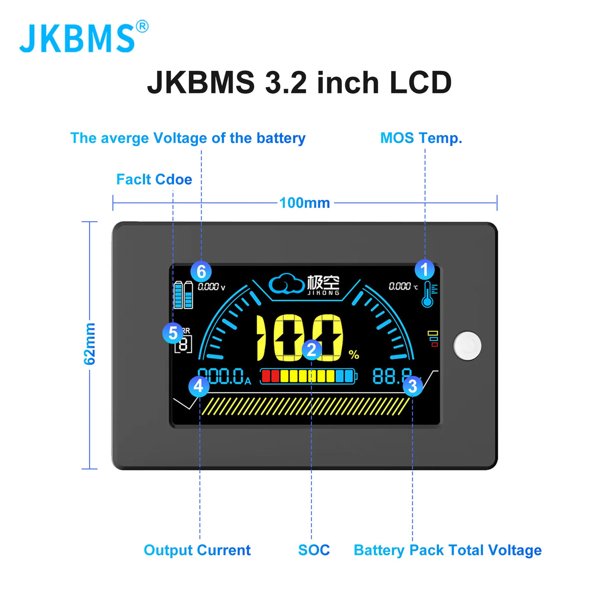 JKBMS JIKONG V19 Smart Inverter BMS PB2A16S20P 8S 16S 24V 48V 100A 150A 200A Energy Storage Lifepo4/Li-ion/LTO For Growatt Deye