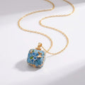 Fairy Tale Gingerbread House Necklace Open and Close Pendant Necklace Women Girls Enamel House Girl Necklace Jewelry Accessory