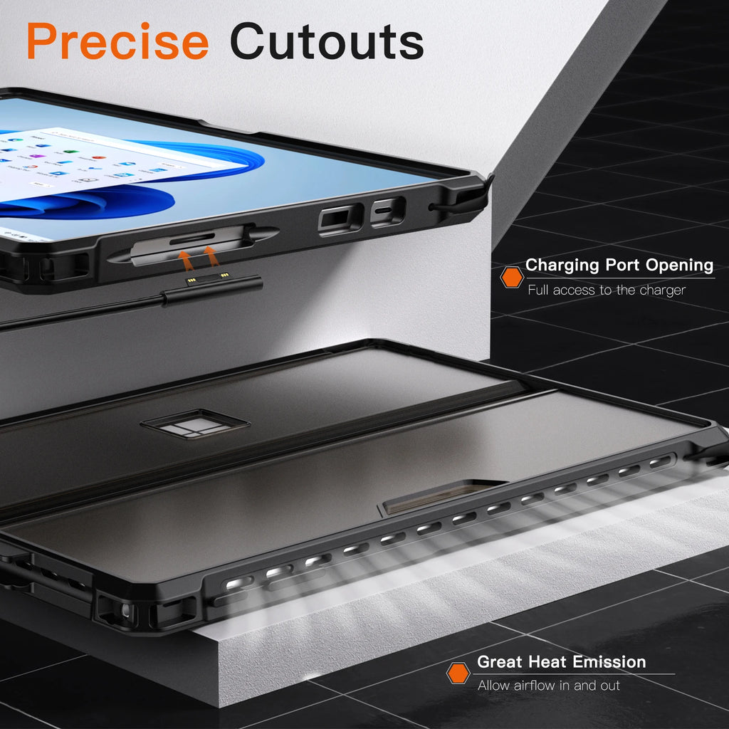 Casing untuk for Surface Pro 7 Plus Pro7 6 5 4 LTE All-in-One Rugged Cover Case with Pen Holder Kickstand Protective Case