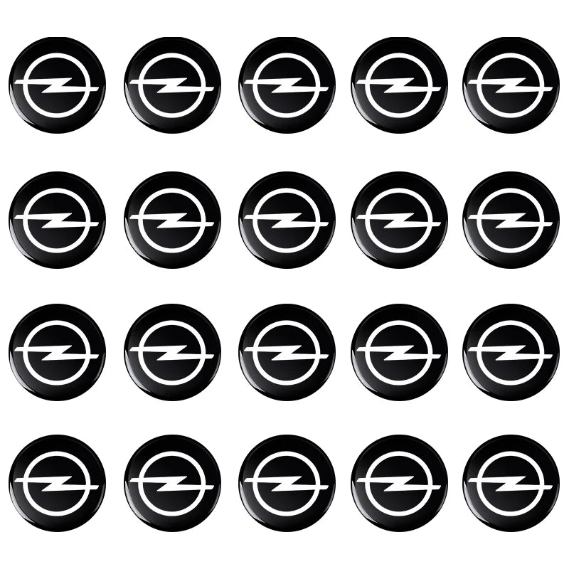 New metal 14mm Opel Car Remote Key Fob Emblem Badge Radio button Sticker Replacement for Astra Mokka Insignia Zafira Corsa Tigra