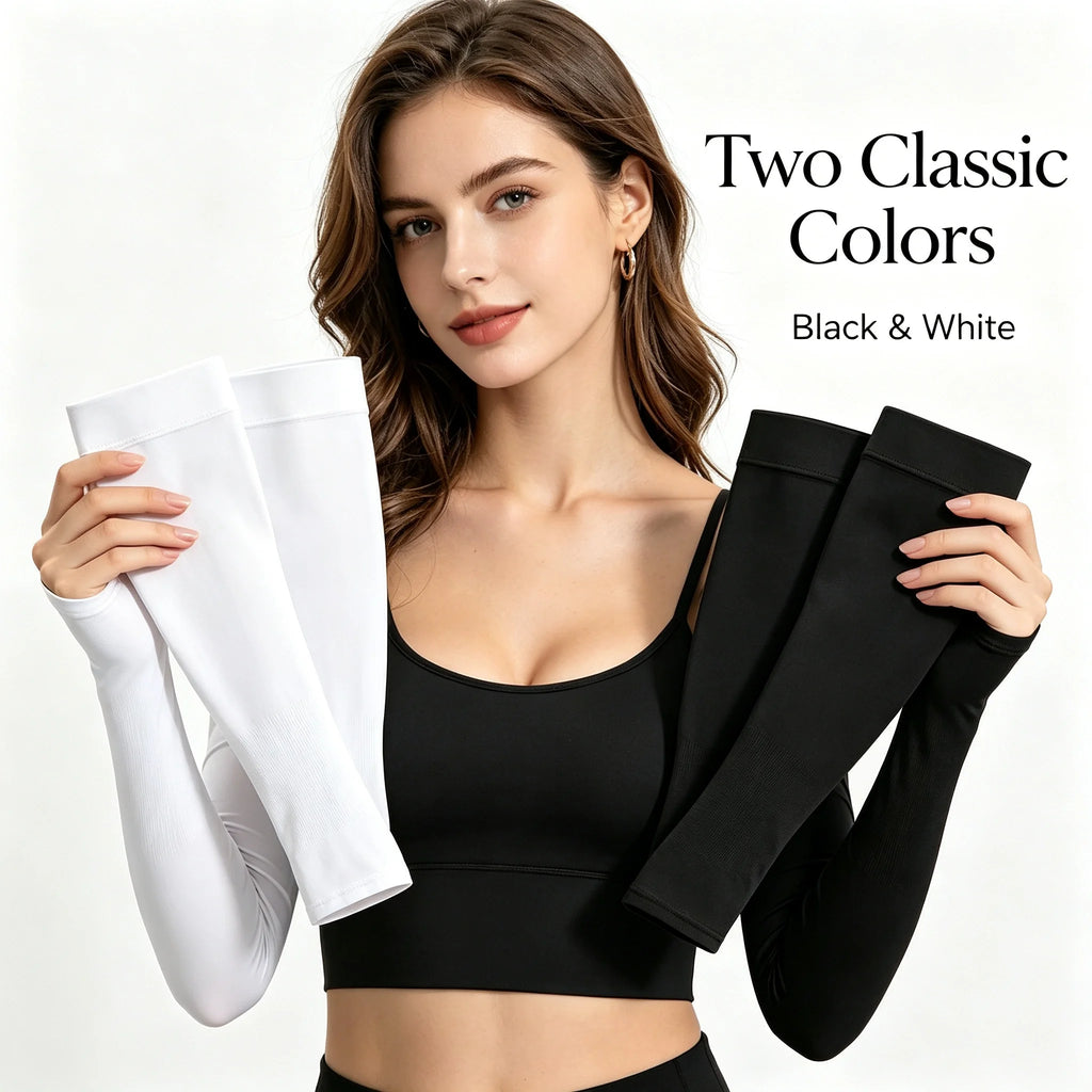 Cooling Ice Sun Sleeves for Arm Breathable UV Protection Arm Sleeves High Elastic Quick Dry Summer Outdoor