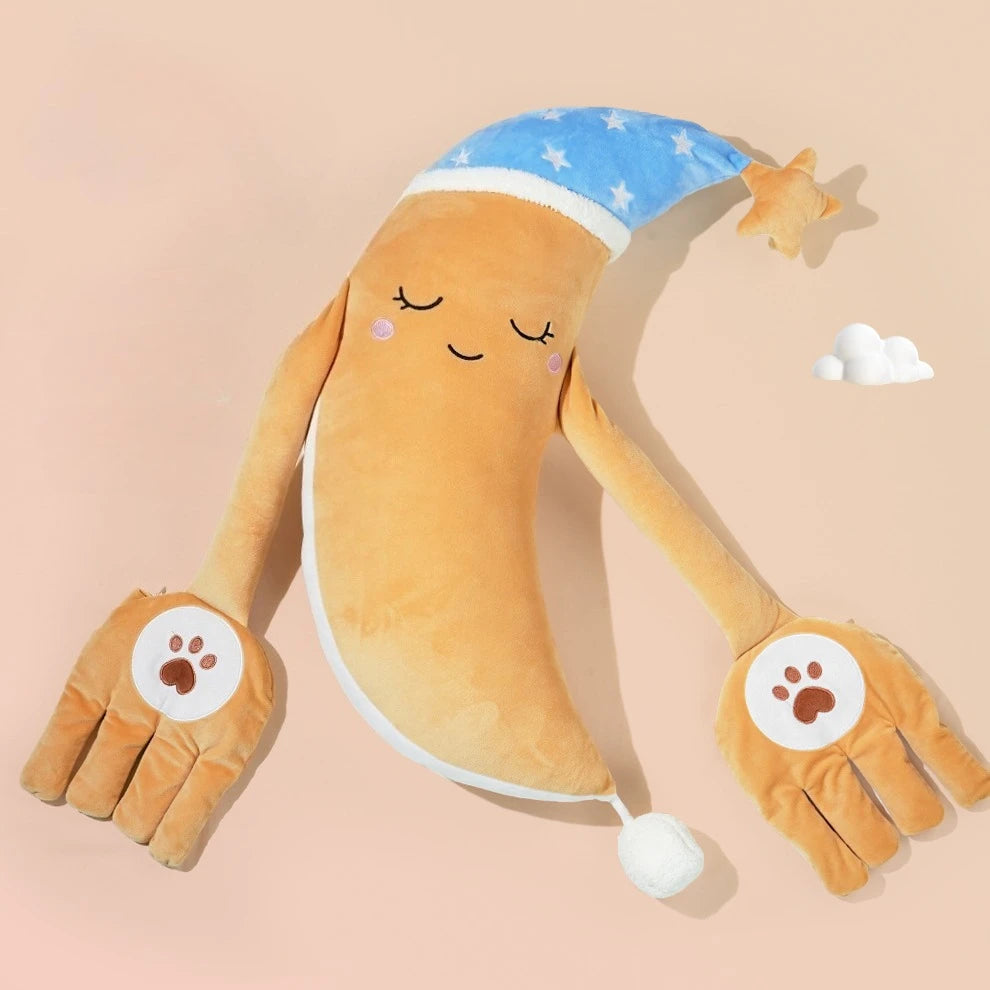 Cute Baby Sleeping Pillow Startle Prevention Scallion Banana Style Baby Patter Sleep Toy Newborn Bedding Automatic Palm Patting